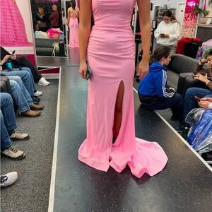 Elegant Pink Evening Gown